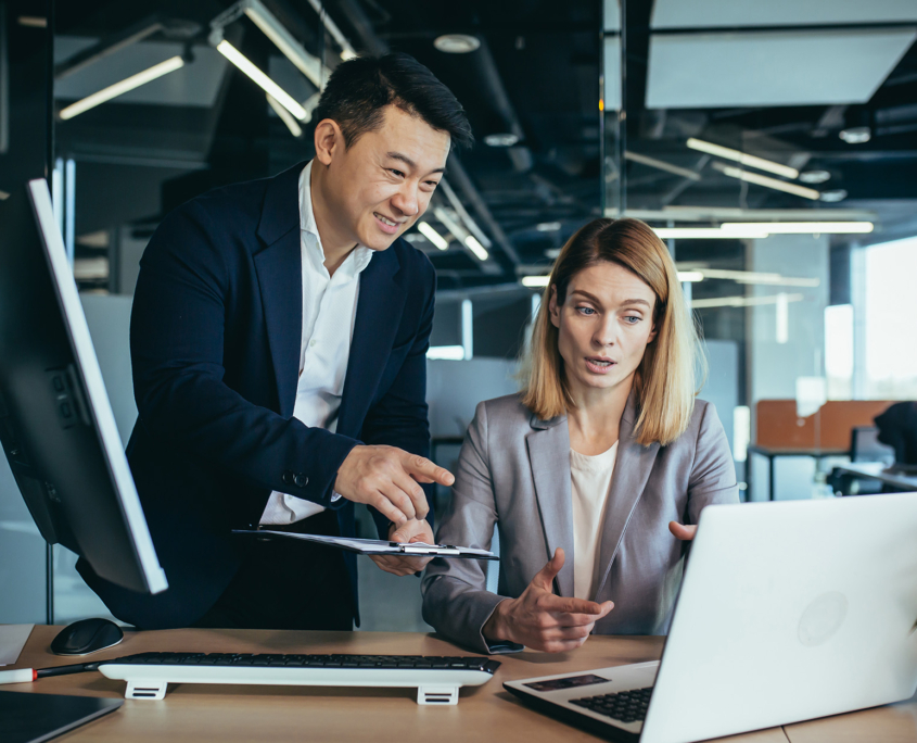 Business People At Computer