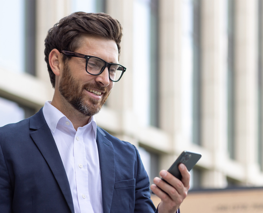 Government Worker On Phone